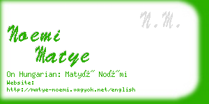 noemi matye business card